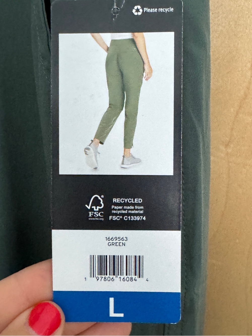 NWT women’s Eddie Bauer traveler ankle pants color green size Large item 1669563 - Picture 7 of 15